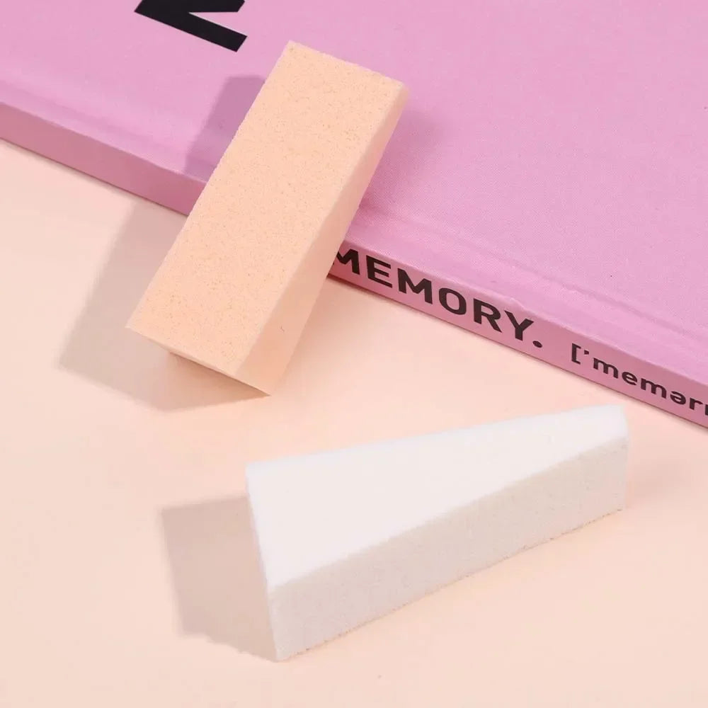 100Pcs/Set Triangle Dry Wet Use Makeup Sponge Face Foundation Concealer BB Cream Powder Blending Smearing Puff Cosmetic Tools