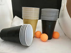 Cup Pong Game Set 22 Pcs 16 Oz Plastic Party Cups with 4 PCS Ping Pong Balls for Christmas New Year Gift  Gratuation Party