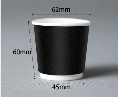 100pcs/pack 4oz 100ml Disposable Paper Cup Espresso Cup  Coffee Cup High Quality Double layer Paper Cup