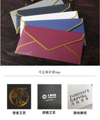 10pcs/batch envelope letter paper minimalist gilded envelope retro European style business envelope