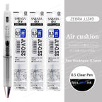 ZEBRA SARASA Dry airfitgrip Gel Pen 0.5/0.4mm Black Core Quick-Drying Smooth Writing Stylos boligrafo gel Stationery for school