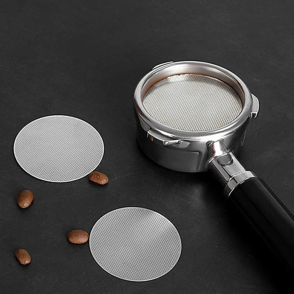 0.2mm Espresso Puck Screen 51/53/58.5mm Stainless Steel Coffee Filter Mesh For Portafilter Espresso Machine Barista Tool