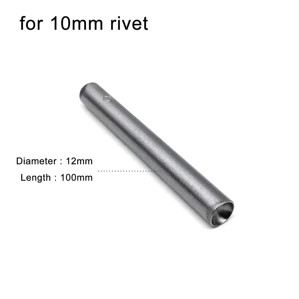 3mm to 15mm Dia Rivet Punch Tool Rod for Metal Decorative Mushroom Domed Semi Ball Half Round Nailhead Spike Stud DIY 45# Steel