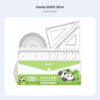 Cartoon Cat Ruler Set, Acrylic Geometry Tools, Student Stationery, Includes Triangle Ruler, Protractor, Straight Ruler, Cute