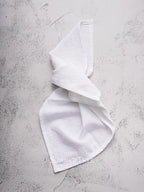 10pcs Napkins 40X40CM Plain Washed Cotton Classic Style Tea Towel Dining Place Mats Home Kitchen Dinner Wedding Settings Decor