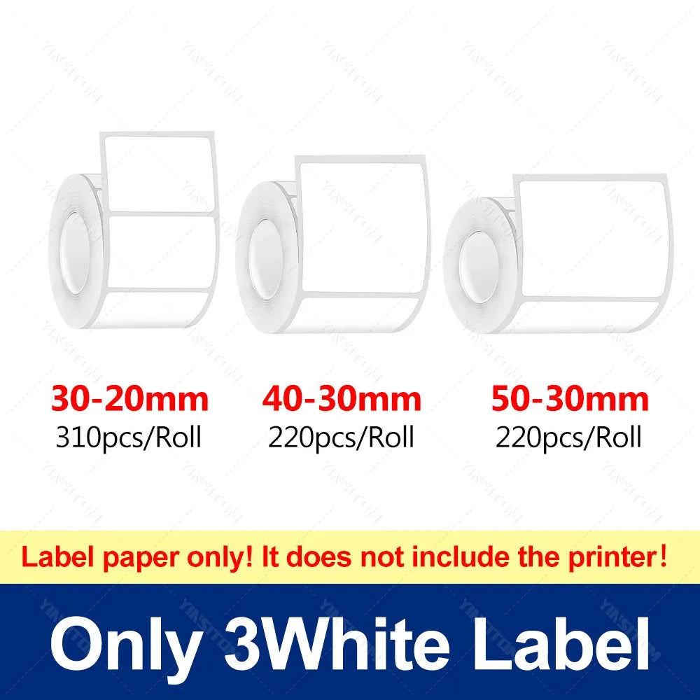 YINSITOM 20-50mm Mini Portable Thermal Printer Bluetooth Barcode Hand Multifunctional Price Label Sticker Maker Android / iOS