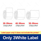 YINSITOM 20-50mm Mini Portable Thermal Printer Bluetooth Barcode Hand Multifunctional Price Label Sticker Maker Android / iOS