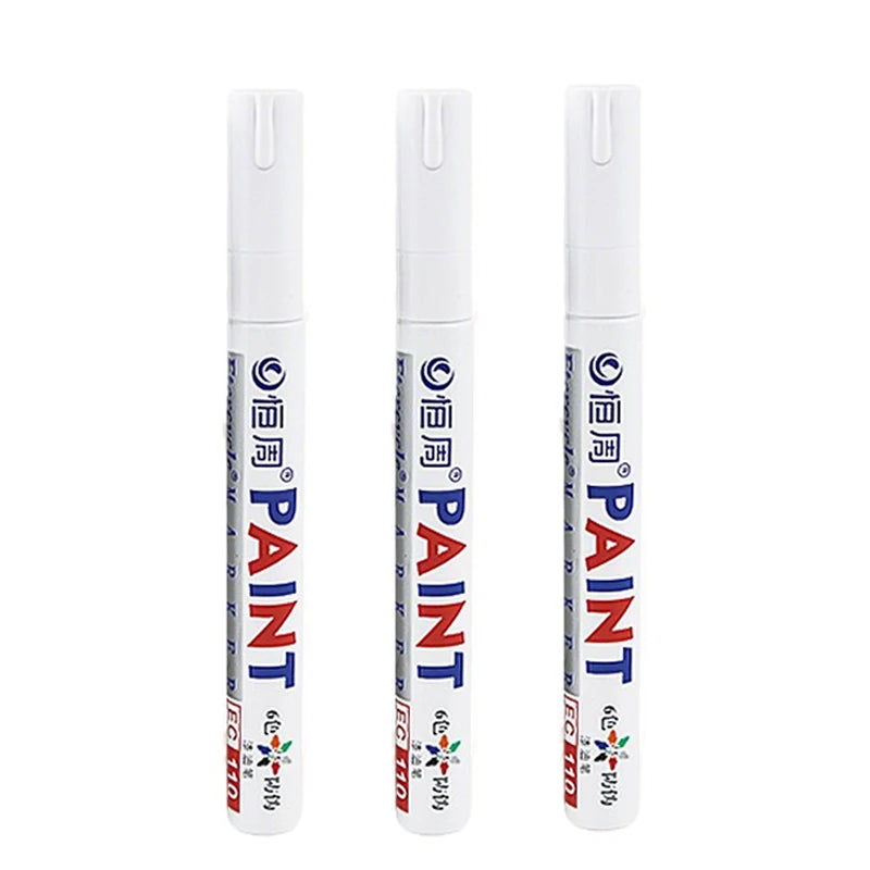 1/3/6/12 Colors Permanent Paint Marker White/Gold/silver Markers for Car Tire Tread Rubber Fabric Paint Metal Paint Marker Pens