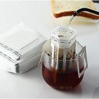 50/100pcs Coffee Filter Paper Bags Disposable Drip Coffee Bag Handle Hanging Ear Espresso Coffee Accessories Tea Tool