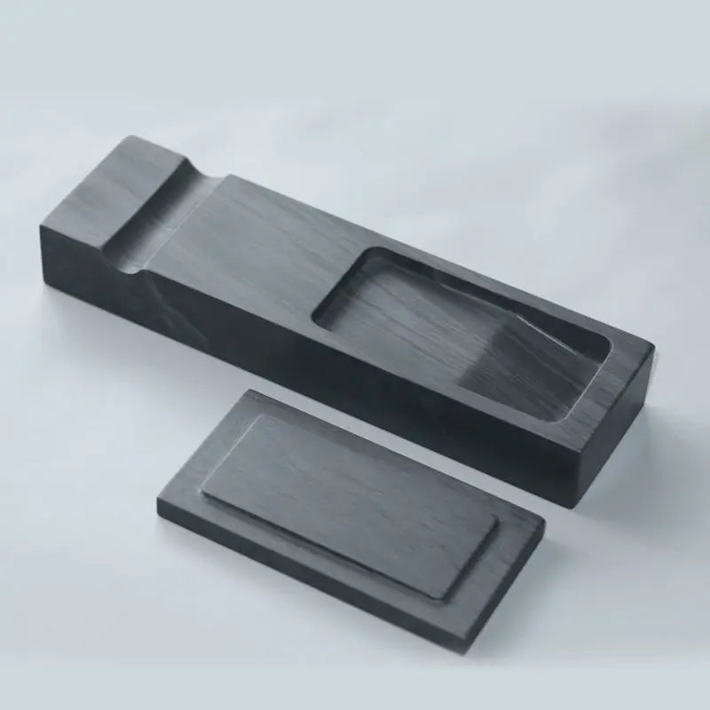 Natural Original Stone Town Ruler Inkstone Multi Functional Copying Scripture She Water Ripple Table Small Regular Text Room