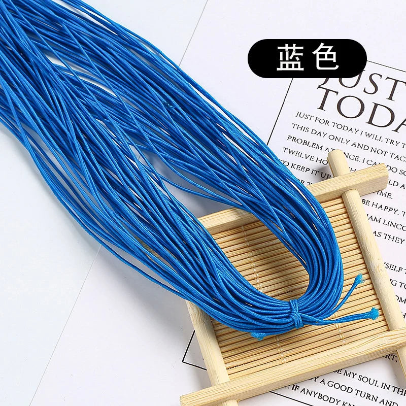 1.5mm Colorful High-Elastic Round Elastic Cord Rope Rubber Band Elastic Spandex Band Trim DIY Sewing Accessories