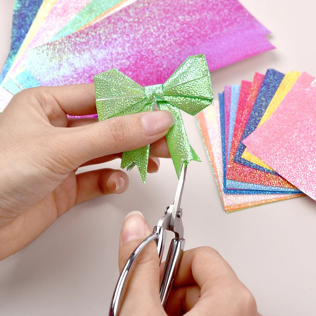 50Pcs Metallic Pearl Cardstock Paper Shimmer DIY Shiny Craft For Wedding, Scrapbook, Craft, Cards Party Decoration
