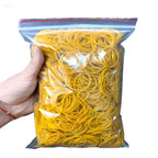 300 Pieces Set High-Elasticity Durable Yellow Rubber Bands Industrial Strength High-Temperature Resistant Toys for All Ages