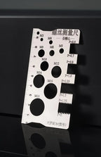 Screw Thread Pitch Gauge Ruler Measuring Tool Bolt Nut Metric Machining Threads Screw Cutting Gauge Angle Model Measuring