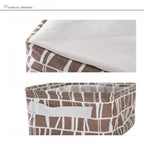 1pc Cotton Linen Fabric Waterproof Desktop Sundries Basket Storage Box Cosmetic Toy Organizer Underwear Socks Clothes Storagebag