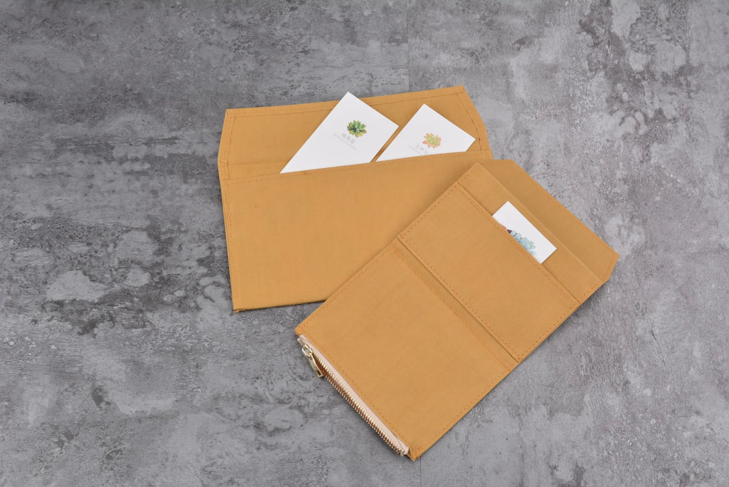 Canvas Zipper Card Holder for Travel Notebook, Canvas Storage Bag File Folder Refill Insert for Standard Journals Stationery
