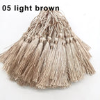 100pcs/lot 13cm Tassel Silk Fringe Silky Floss Bookmark Tassels Mini Tassels For DIY Craft Jewelry Making Souvenir Bookmarks