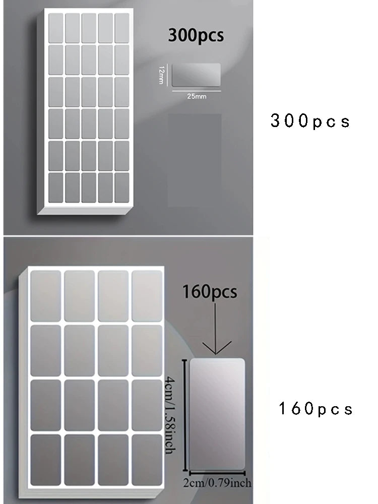 160Pcs-300Pcs-600Pcs Removable Waterproof Label Stickers Ideal for Organizing Office & Home Use Storage Freeze Food Design