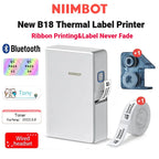 Wireless portable printer color label printer NIIMBOT B18 thermal transfer technology ribbon printing multi-color printing