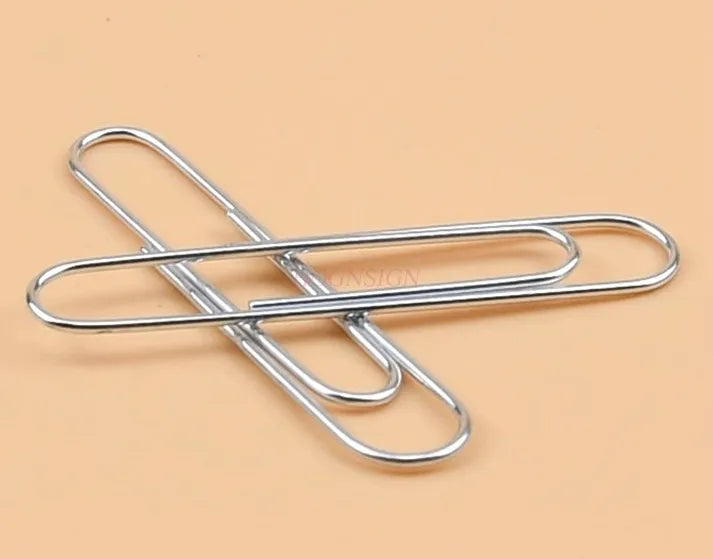 80pcs stationery clips Paper clip box large paper clip paper clip paper clip 50MM thick stationery clip