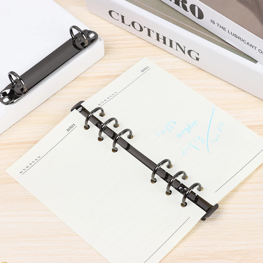 Metal Spiral Binder File Folder A4/B5/A5/A6/A7 Loose-leaf Binding ClipRefillable Notebook Binding Hoop DIY Album Diary Clip Tool