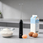 Handheld Milk Frother Wand Rechargeable Foam Stirrer Whisk Cappuccino Foam Maker for Milk Latte Chocolate Coffee Cafe Home