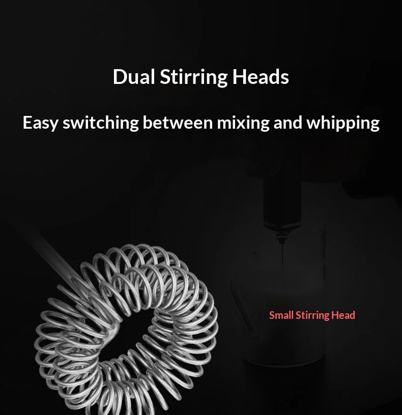 MHW-3BOMBER Electric Milk Frother Handheld Coffee Stirrer Household Egg Beater Milk Foam Maker Multi-Function Milk Frother
