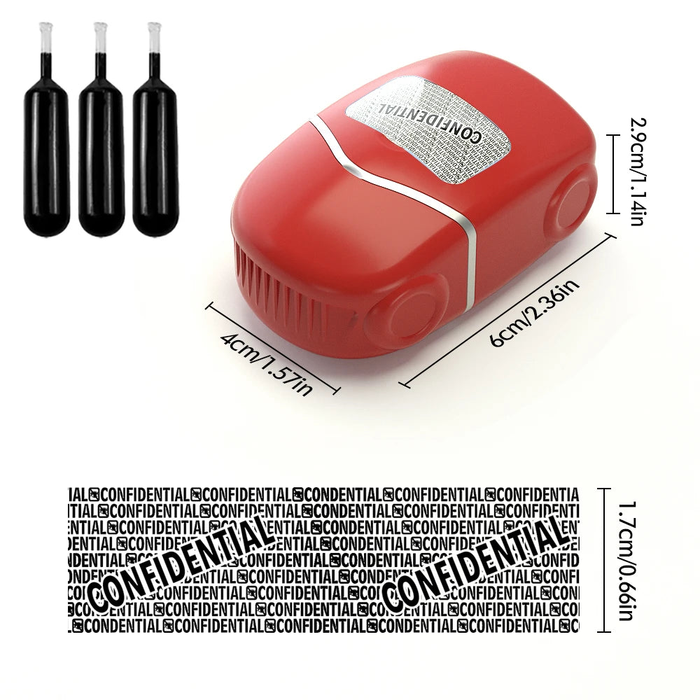 Car Styling Identity Theft Protection Roller Stamp • Confidential Roller Stamp • Easy Coverage for Personal Information Anti-Lea