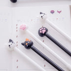 10pcs Kawaii Cat Paw Gel Pens, 0.5mm Ink Smooth Writing Pens, Cute Signature Pens for School, Office & Journaling, Random Styles