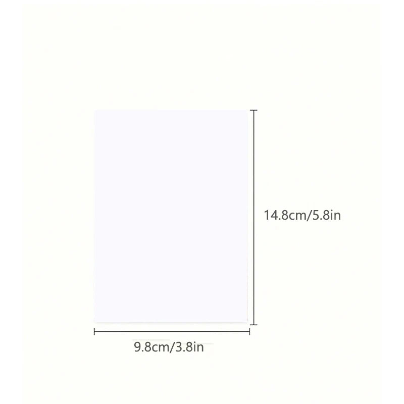 50/100/200pcs 14.8×9.8cm/5.8×3.8 in White Paper Card Paper, DIY Gift Packing Cardboard Paper Blank Postcard Hand-Drawn Doodles