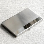 2022 New Waterproof Stainless Steel Business ID Credit Card Holder Luxury Silver Aluminium Case Cover Unisex Card Wallet