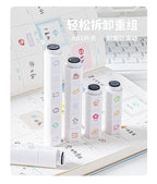 Cute Multi-link Mood Stamp Set – Kawaii INS Style Journal Diary Stamps, Scrapbooking Supplies for Planners Crafting, Creative Marking Tools for Teens Girls
