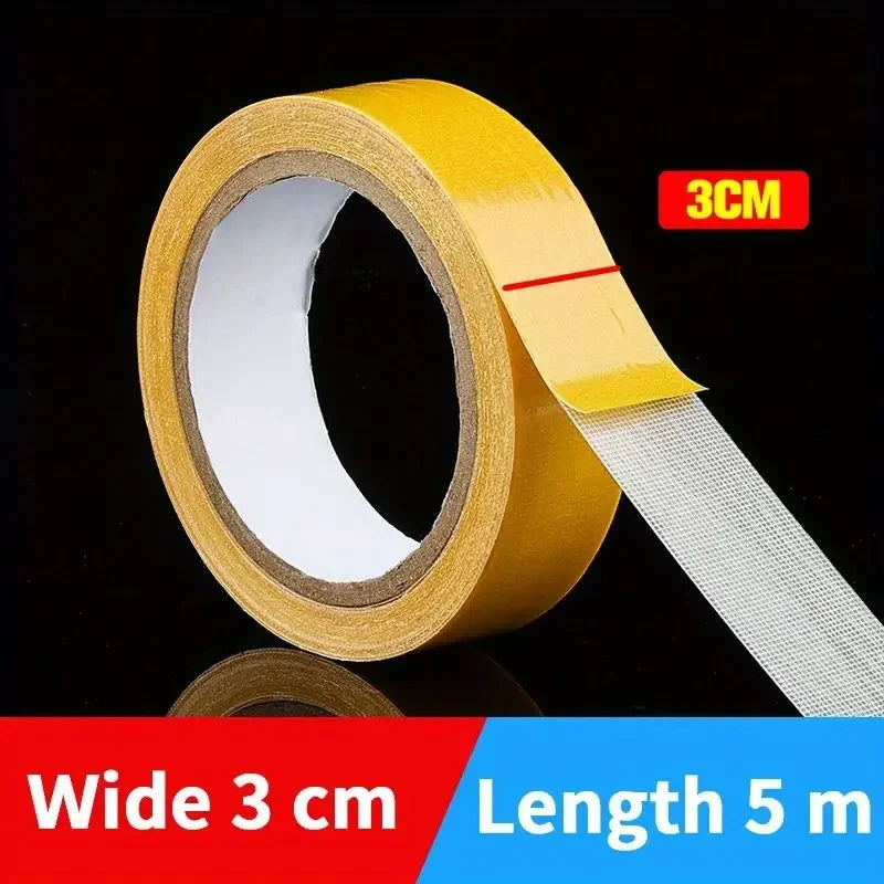 Extra Strong Double Sided Adhesive Tape Thin Super Strong Heavy Fixation Bookbinding Mesh Waterproof Powerful Grid Carpet Tape
