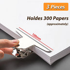 Stainless Steel Multi-functional Metal Clamp Paper Clips Strong Binder School Office Household Stationery Supplies