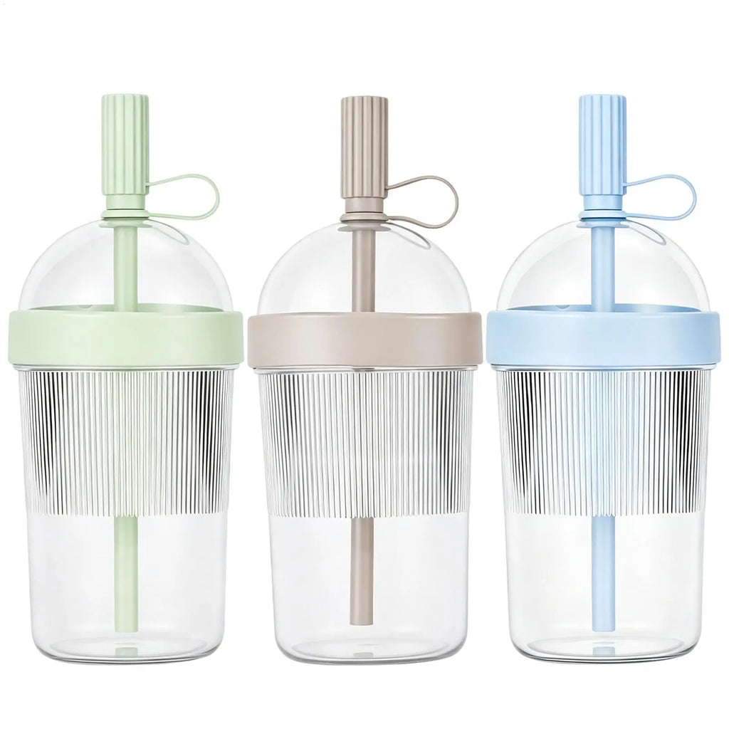 Reusable Coffee Cups with Lids 17oz Tumbler with Straw Tea Mug with Straw for Women Men Travelers Students Home Office Gym