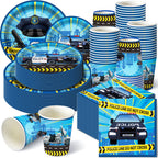Police Party Plates Napkins Police Birthday Party Tableware Set Police Officer Car Party Decorations Favors Police Theme Party