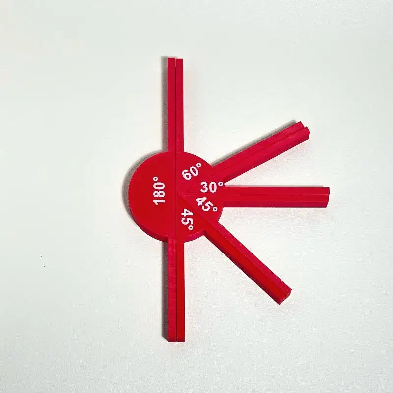 2/5Pcs Portable Geometric Angle Ruler Measuring Multifunctional Geometric Angle Teaching Auxiliary Props Tools