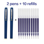 Baoke 0.5/0.7/1.0mm Large Capacity Signature Set Antibacterial Pen Black Carbon Office Neutral Roller Ball Pen Business Refill