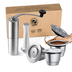 Reusable Nespresso Coffee Capsules Cup Stainless steel Refillable Coffee Capsule Refilling Filter Coffeeware