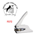 Custom Embosser Stamp,From the Library Embosser,Personalized Book Embosser Stamps,Custom Logo,Magic School,Gift for Book Lover