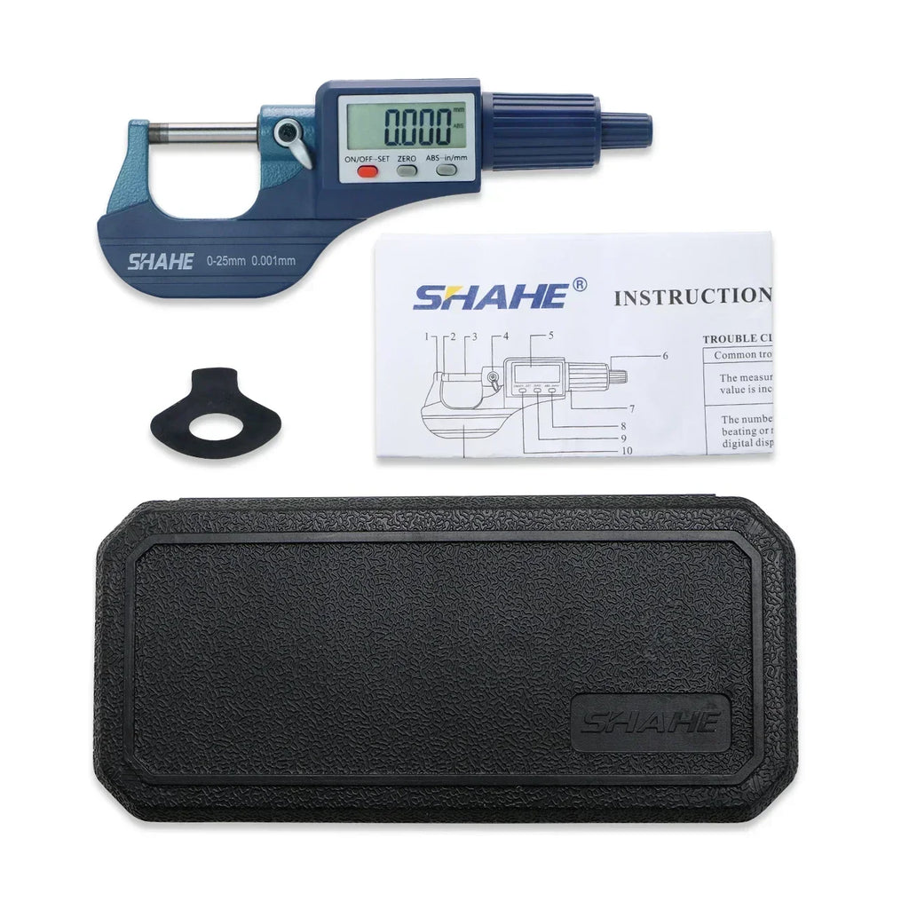 0.001 MM Electronic Outside Micrometer 0-25 MM With Extra Large LCD Screen Digital Micrometer Electronic Digital Caliper Gauge