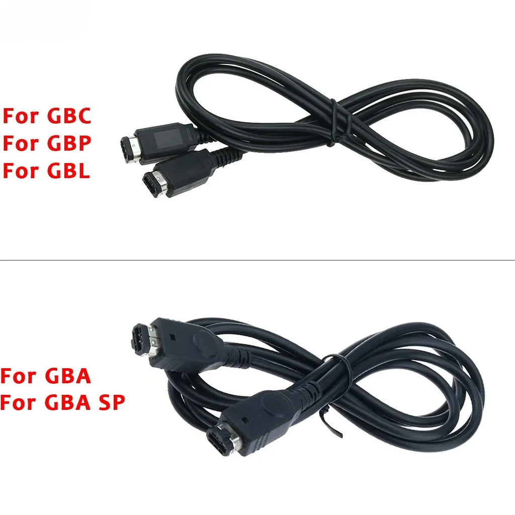1.2m 2 Player Connect Cable for GBA-Compatible with GameBoy Advance/GBA SP/GBC/GBP/GBL, Online Link Cable, Flexible &Tangle-Free