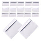 100Pcs White Business Envelopes Security Pattern Self-Seal Confidential Mailers for Office Documents Letter Size Plain Envelopes