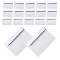 100Pcs White Business Envelopes Security Pattern Self-Seal Confidential Mailers for Office Documents Letter Size Plain Envelopes