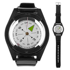 Wristwatch Compass, Wristwatch-Style Compass, Outdoor Mini Lightweight Wristwatch ABS Rubber Strap Tool Accessory Wristband