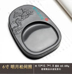 Exquisite Traditional Portable Lightweight Calligraphy Inkstones Huizhou Ink Slabs Perfect for Brush Writing Students Inkstone