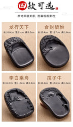 Chengni Inkstone Natural Original Stone Multi Functional Four Famous Students Table Grinding Ink Calligraphy Supplies Plate