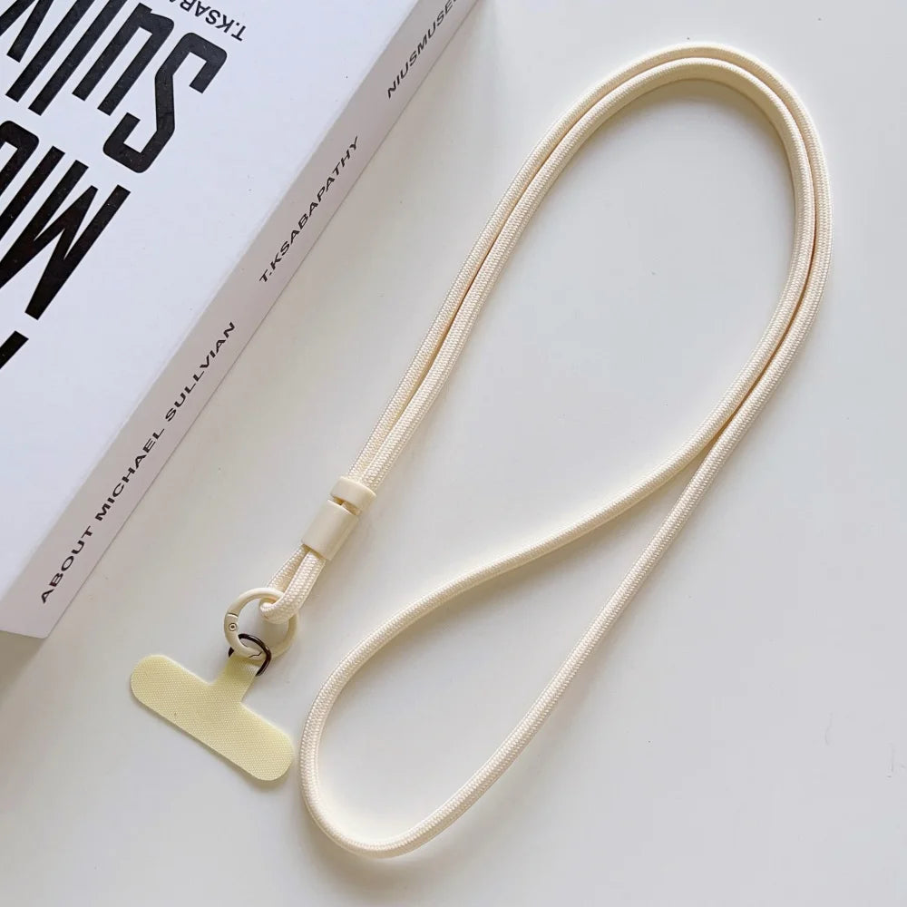 Candy Color Crossbody Colorful Long Strap for Mobile Phone Adjustable Lanyard Necklace Hanging Rope Anti-Lost Accessories