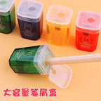 M&G Trash Can Shaped Cartoon Pencil Sharpener Kids Pencil Turner for School and Home Use