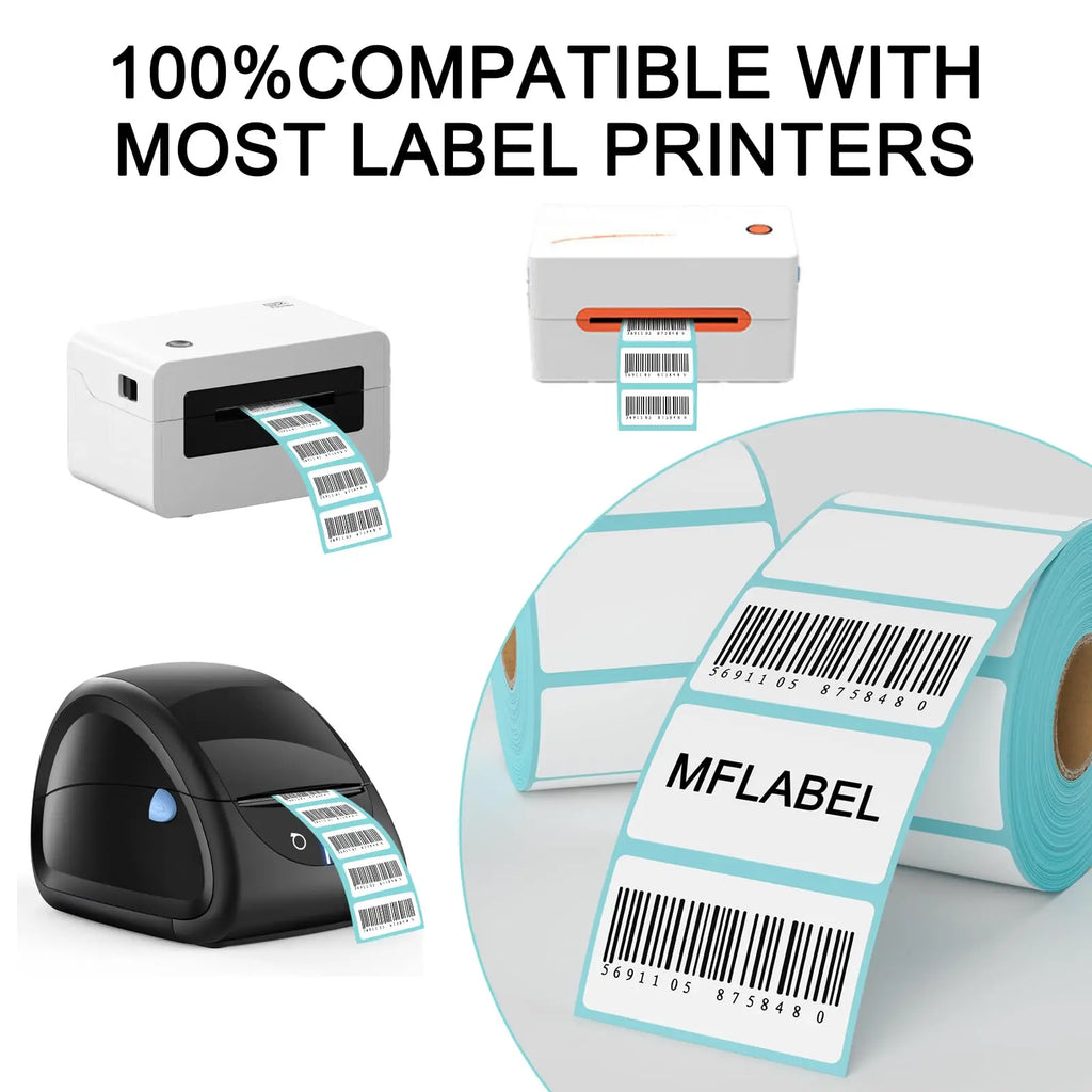 700Pcs 60x40mm Triple-Proof Thermal Labels Permanent Adhesive Stickers for Barcode Shipping Inventory Bottle Container Office